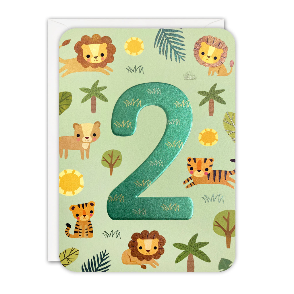 Age 2 Lions and Tigers Birthday HS4629