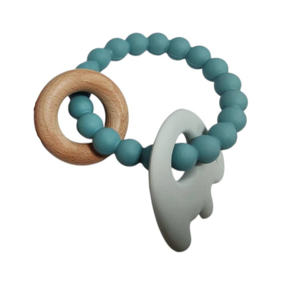 Elephant Teether Beads - Pink Haze