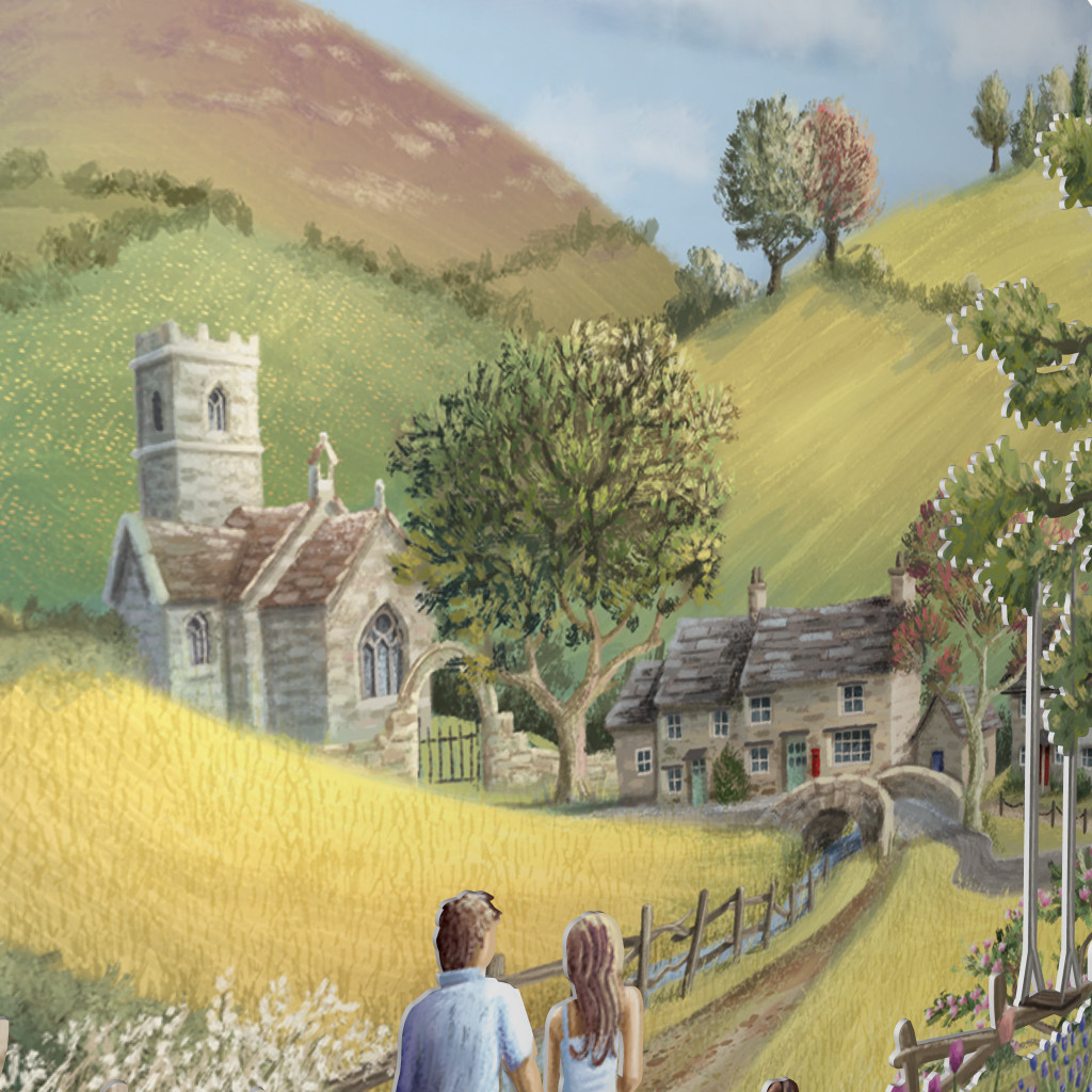 Countryside - Top of the World Pop Up Greetings Card TW050