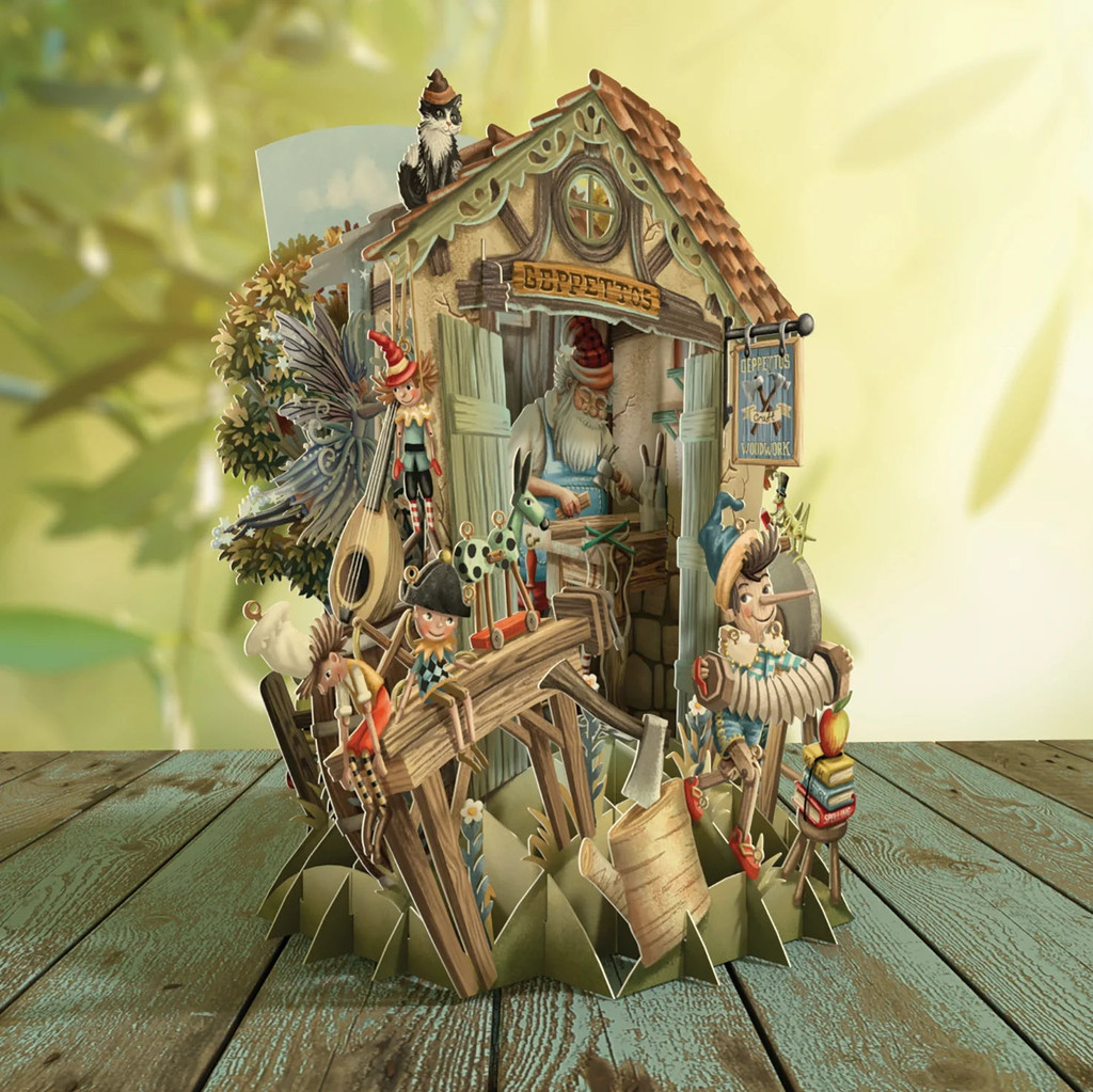 Pinocchio - Top of the World Pop Up Greetings Card TW053
