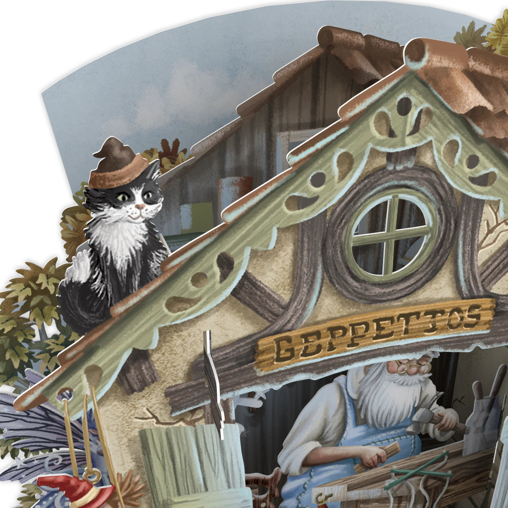 Pinocchio - Top of the World Pop Up Greetings Card TW053