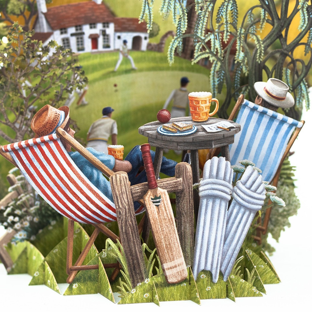 Sticky Wicket - Top of the World Pop Up Greetings Card TW065