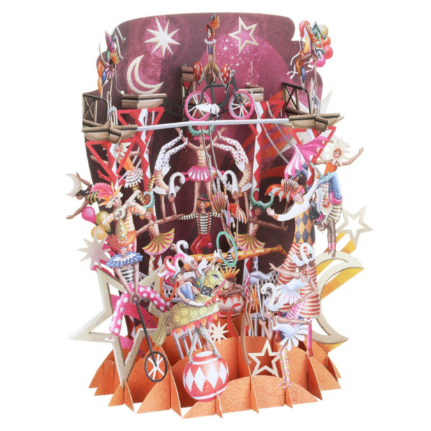 Acrobats - Top of the World Pop Up Greetings Card TW068