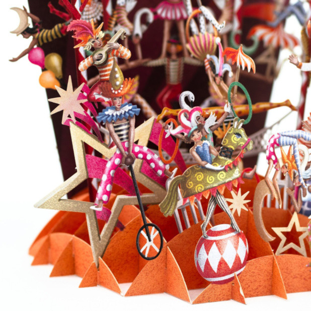 Acrobats - Top of the World Pop Up Greetings Card TW068