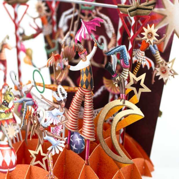 Acrobats - Top of the World Pop Up Greetings Card TW068