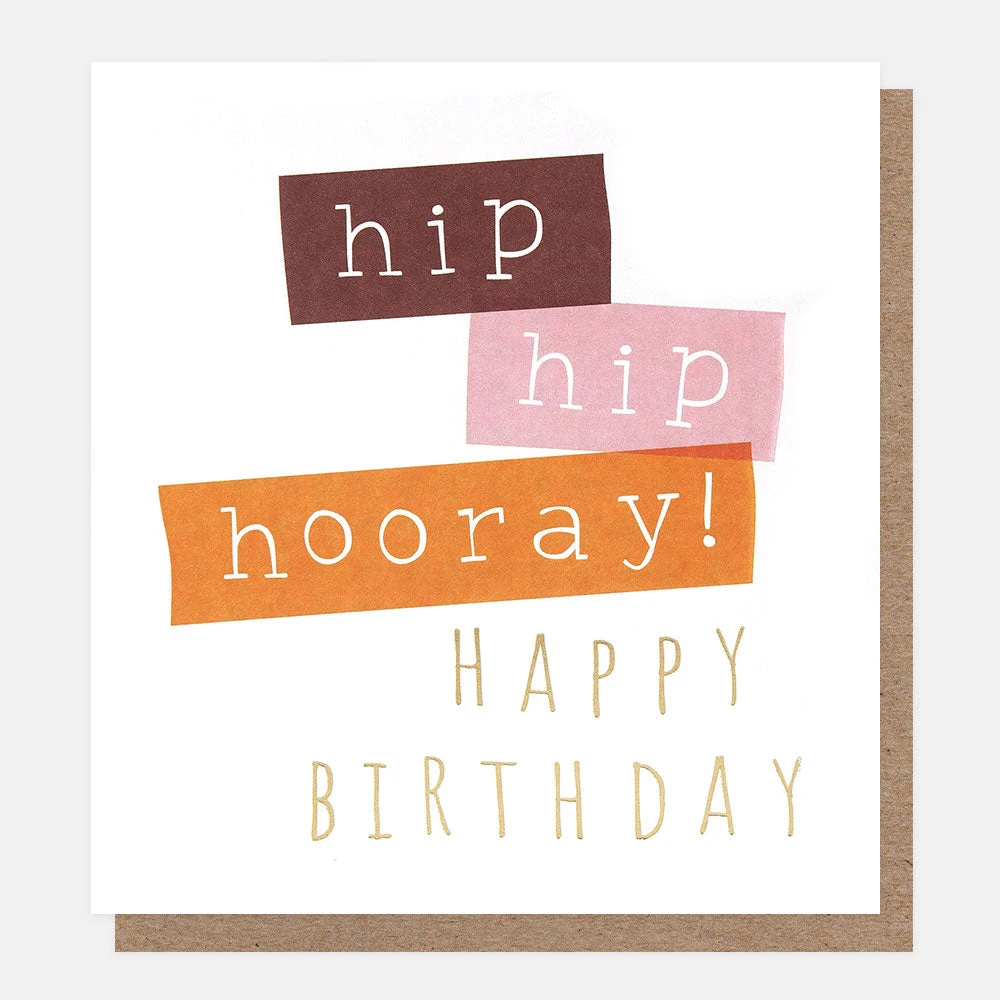 Ticker Tape Hip Hip Hooray Birthday TIC008