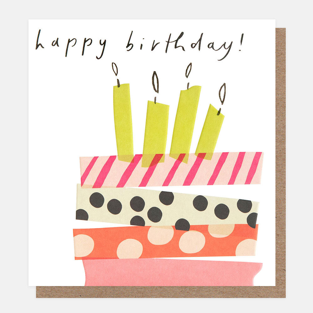 Tape Cake & Candles Birthday SHI001