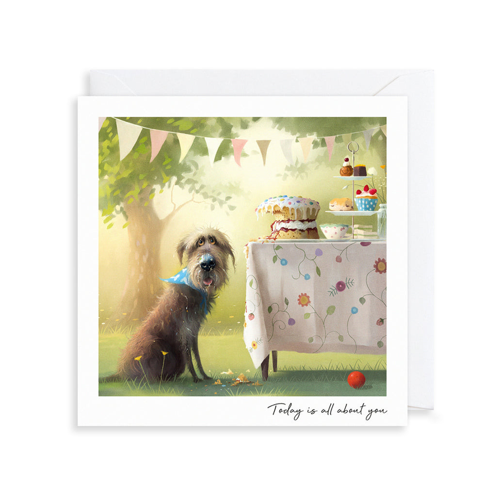 Dog & Birthday Cake TY09
