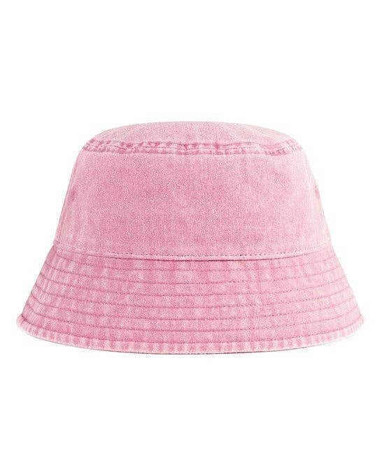 Vintage Bucket Hat Light Wash Pink (3-6yrs)