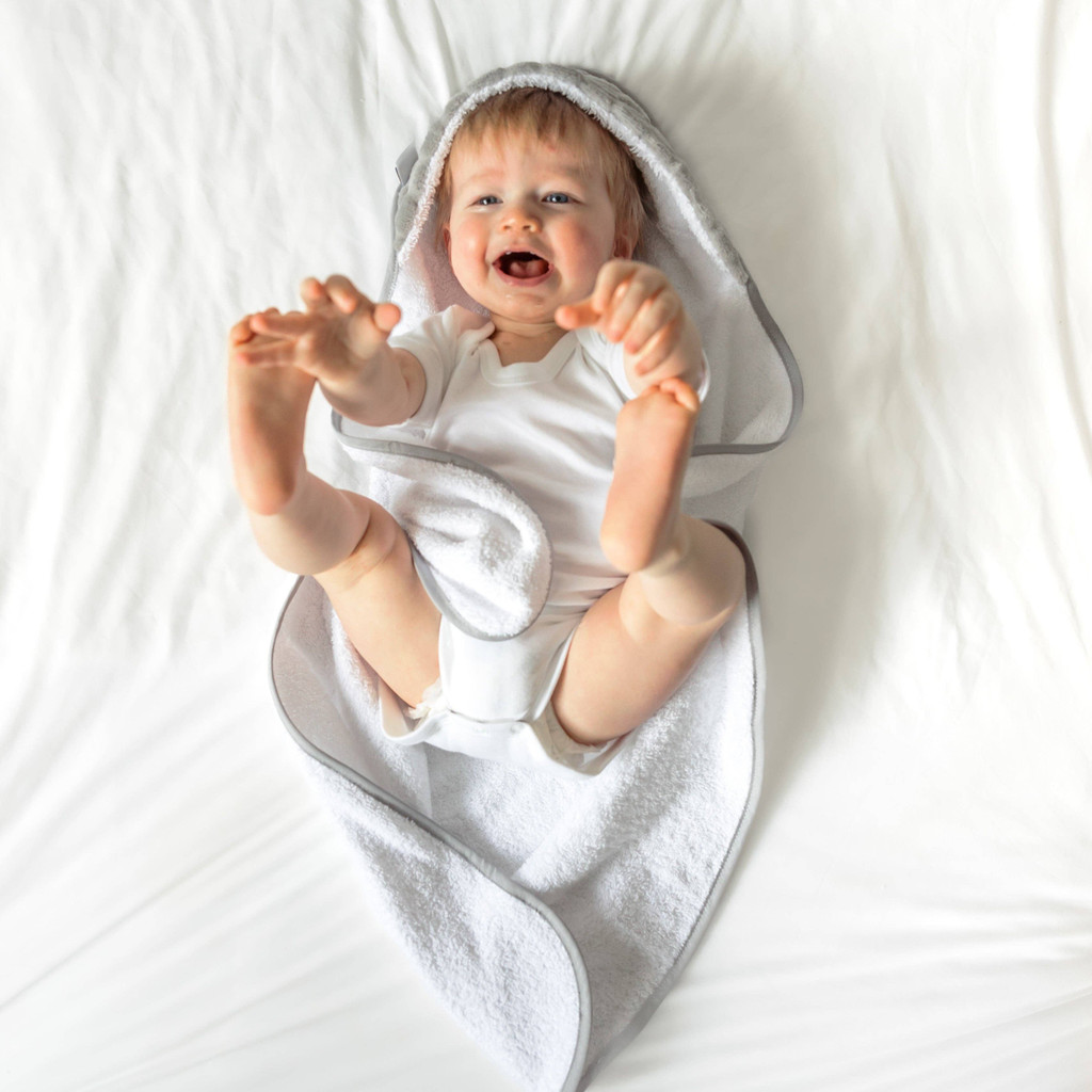 Grey Marshmallow Hooded Towel