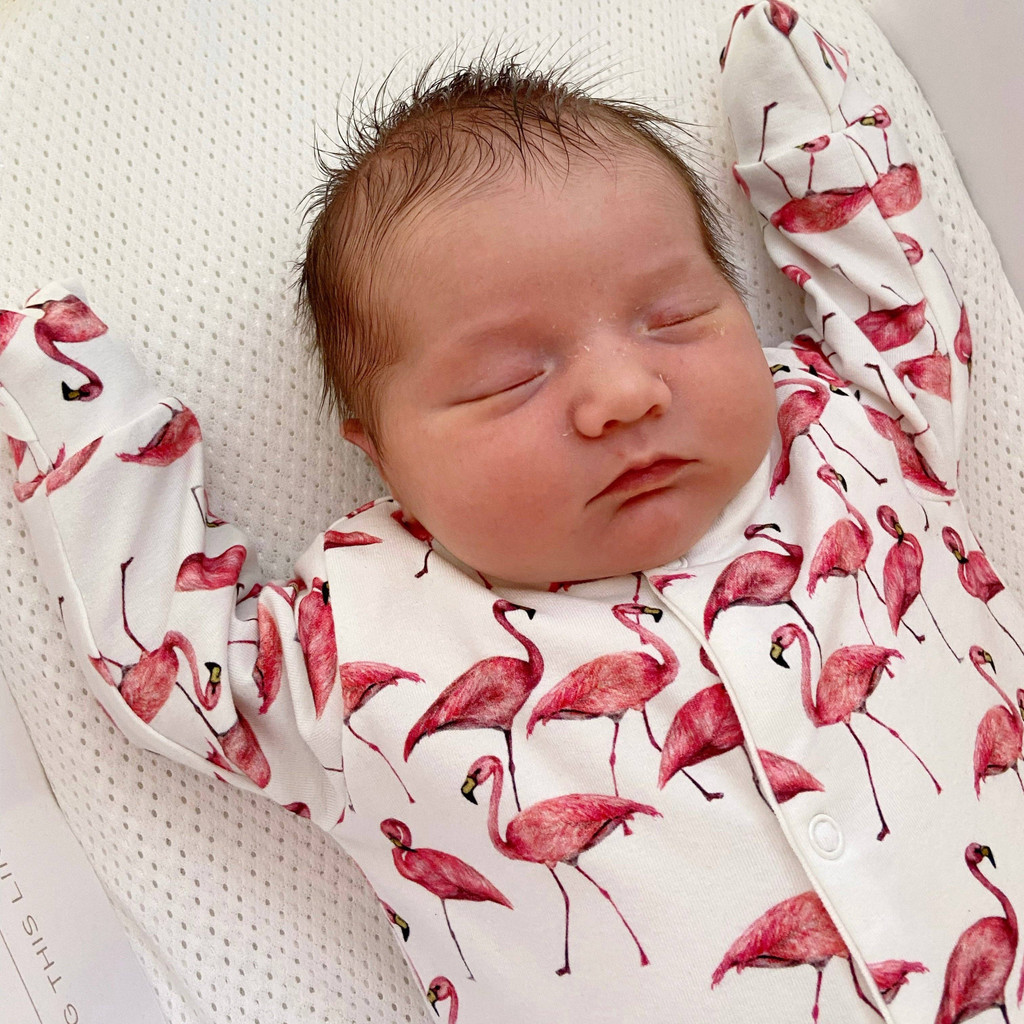 Flamingo Unisex Baby Cotton Sleepsuit