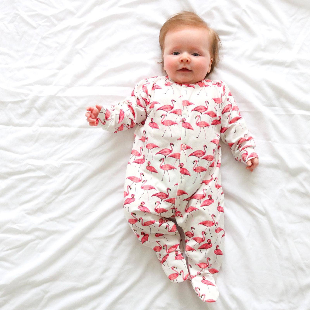 Flamingo Unisex Baby Cotton Sleepsuit