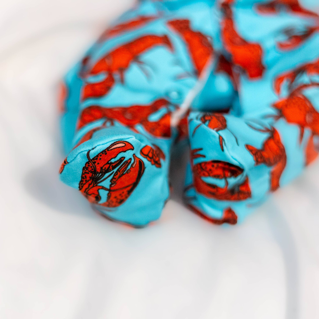 Lobster Unisex Baby Cotton Sleepsuit