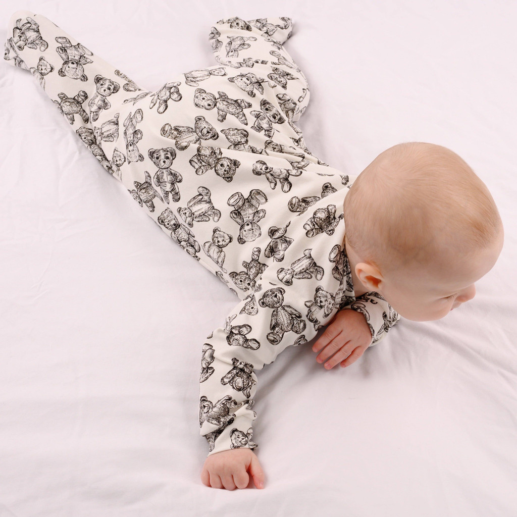 Teddy Bear Unisex Baby Cotton Sleepsuit