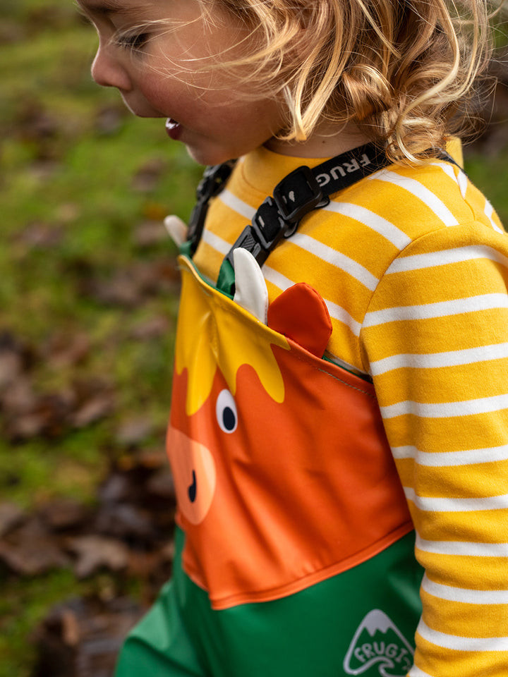 Character Puddle Buster Trousers -  Holly Green / Cow