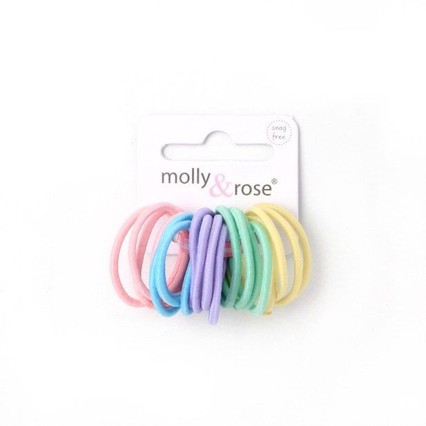 20 Pastel Mini Size Snag Free Elastics