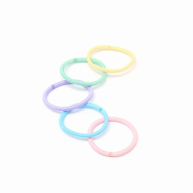20 Pastel Mini Size Snag Free Elastics