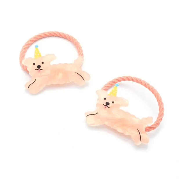 Animal Motif Elastics - Pastels 2pk