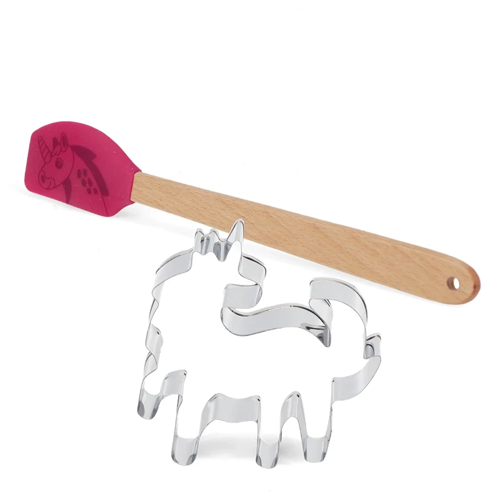 Cookie cutter & mini spatula - Unicorn