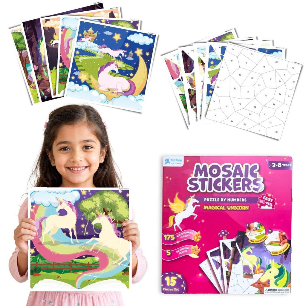 Mosaic Sticker Puzzle – Magical Unicorn