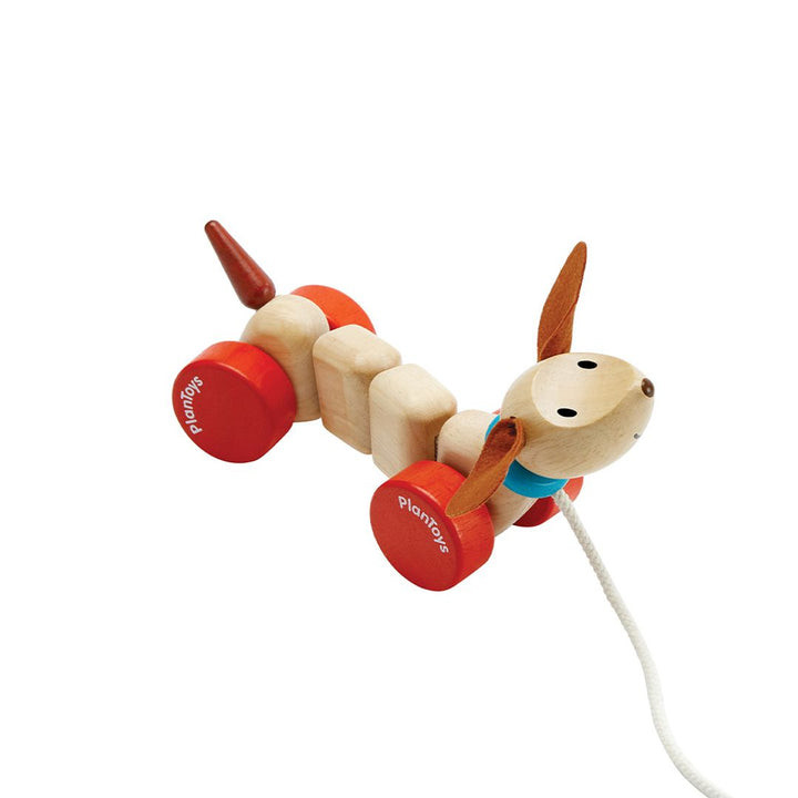 Happy Puppy Wooden Pull Along