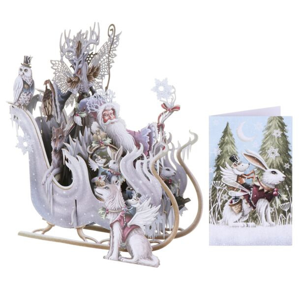 Snow Queen Sleigh - 3D Christmas Card X3D035