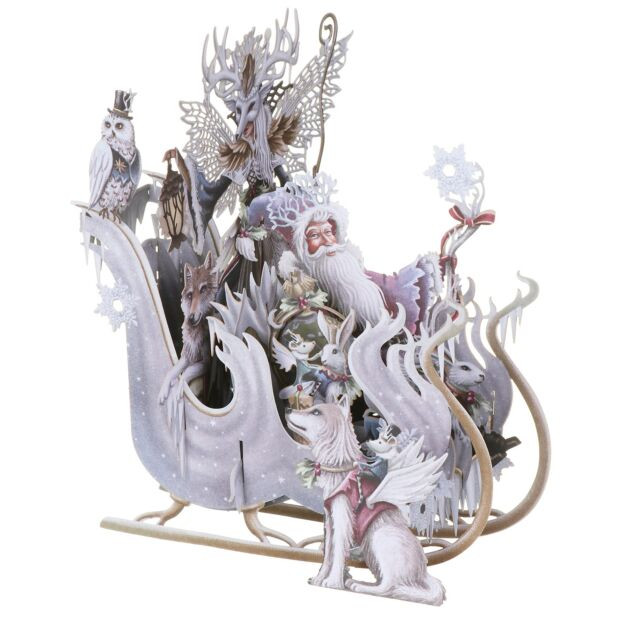 Snow Queen Sleigh - 3D Christmas Card X3D035