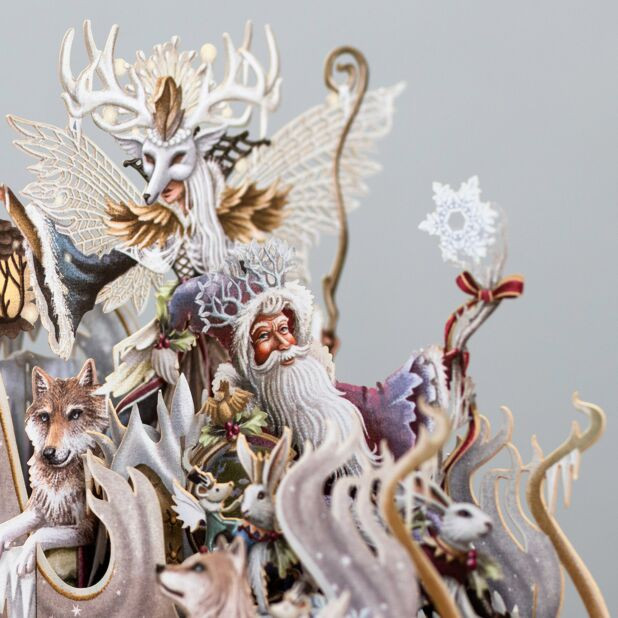Snow Queen Sleigh - 3D Christmas Card X3D035