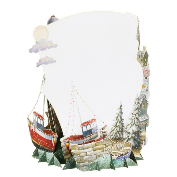 Christmas Harbour 3D Christmas Card XTW039