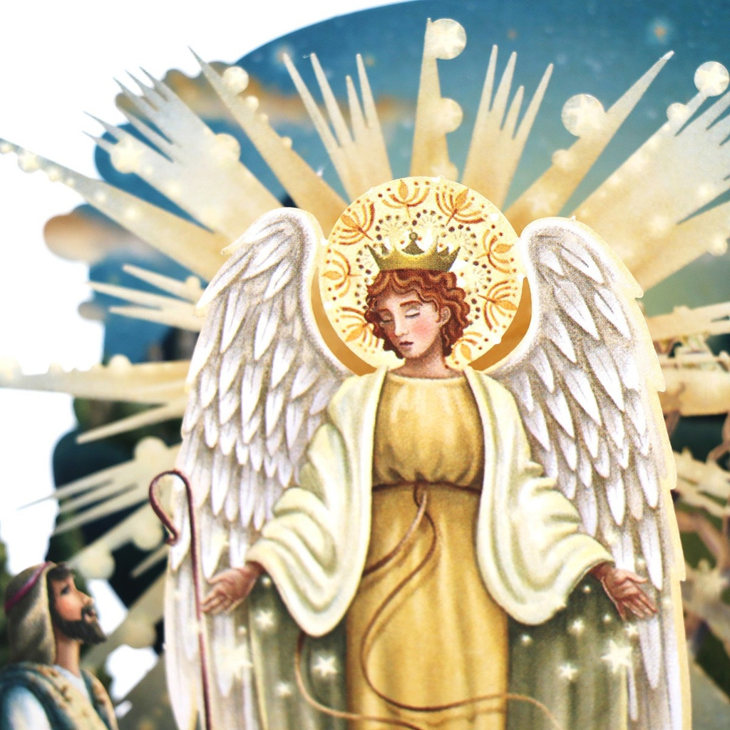 The Annunciation Christmas 3D Card XTW044