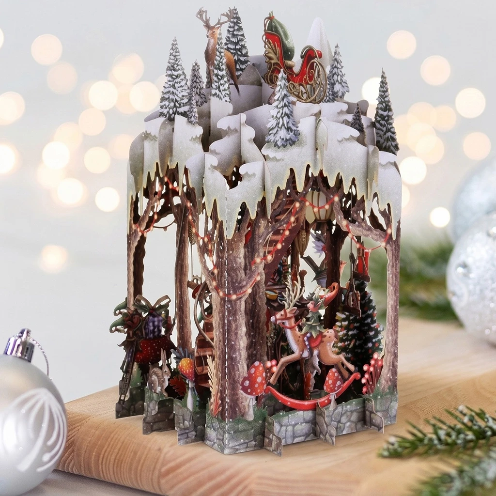 Santa’s Workshop - 3D Christmas Card X3D045