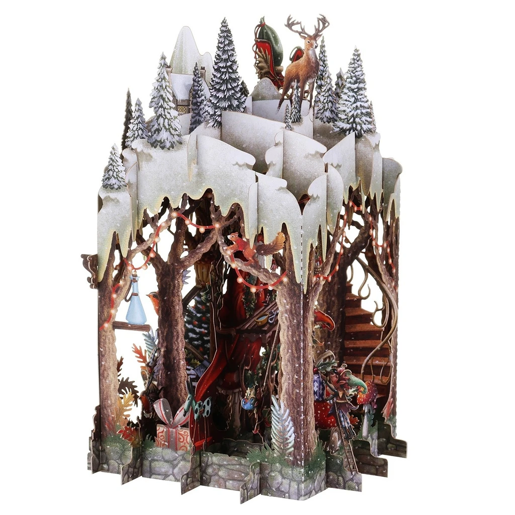 Santa’s Workshop - 3D Christmas Card X3D045