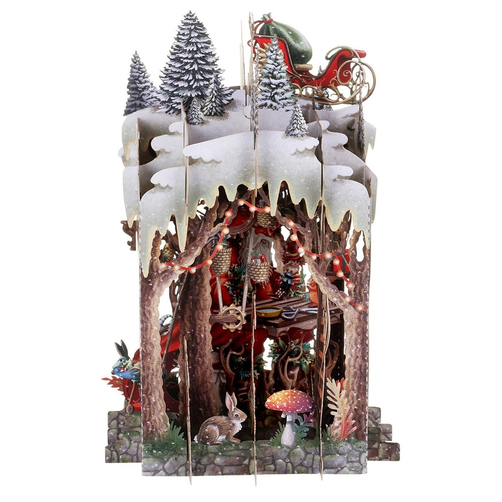 Santa’s Workshop - 3D Christmas Card X3D045