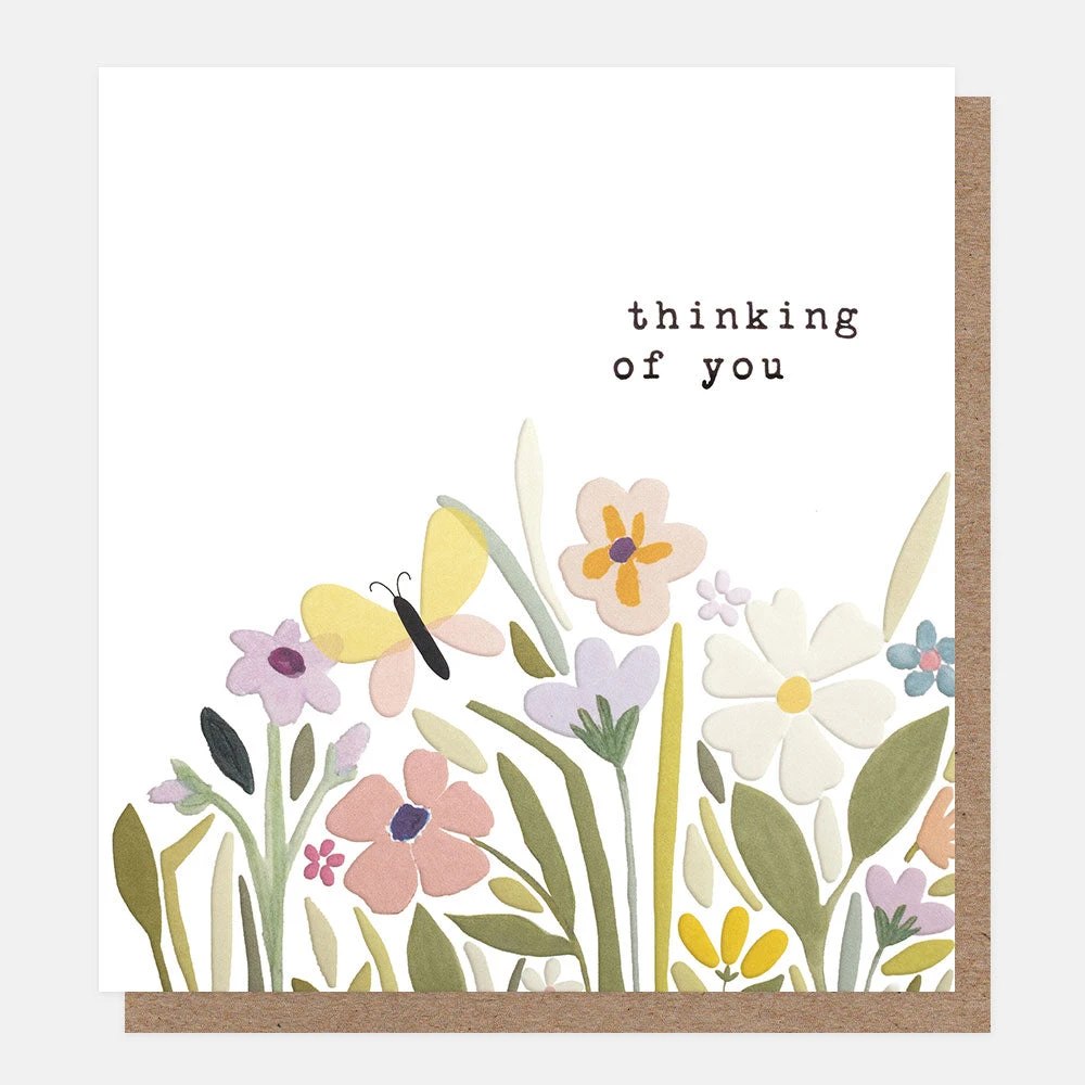 Floral Meadow & Butterfly Thinking of You THT018