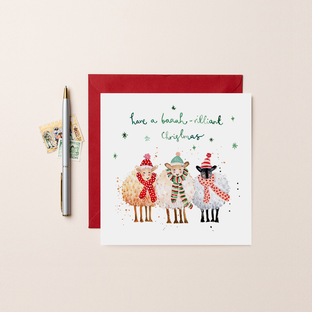 Baaah-rilliant Christmas Sheep Christmas Card XM73