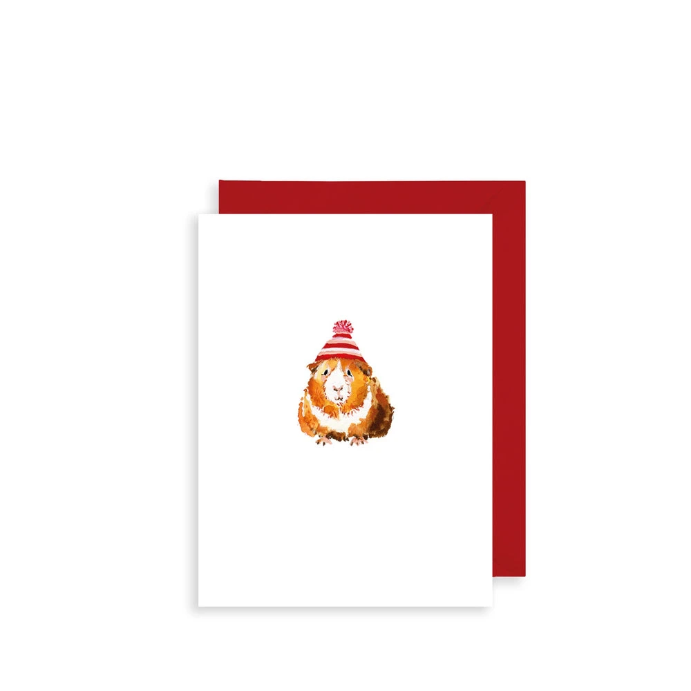 Christmas Guinea Pig Mini Christmas Card BIJX18