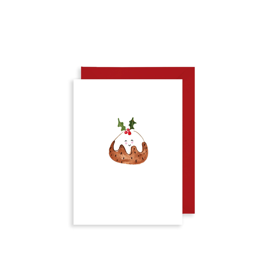 Christmas Pudding Mini Christmas Card BIJX43
