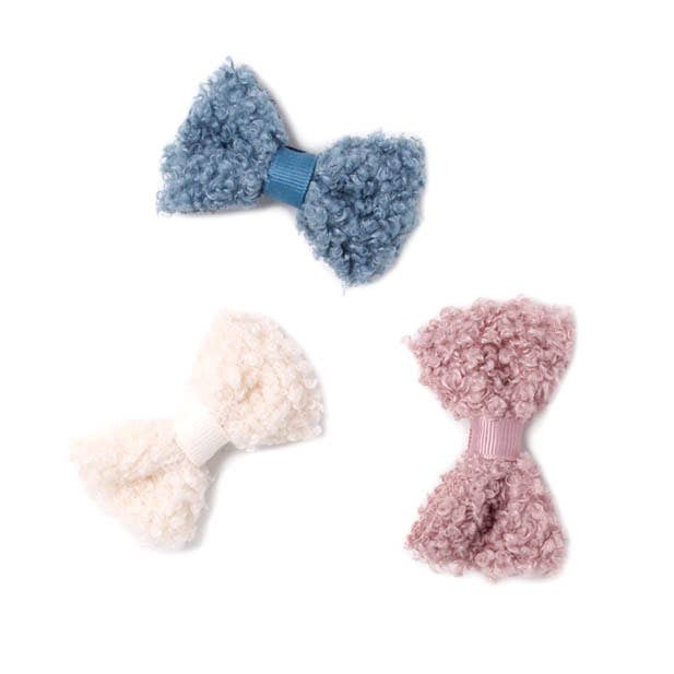 3 Boucle Bow Clips