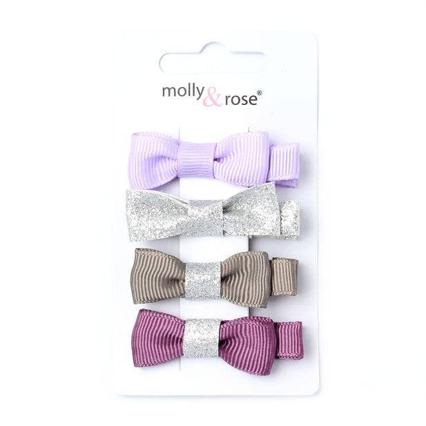 Assorted Bow Beak Clips 4pk