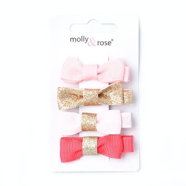 Assorted Bow Beak Clips 4pk