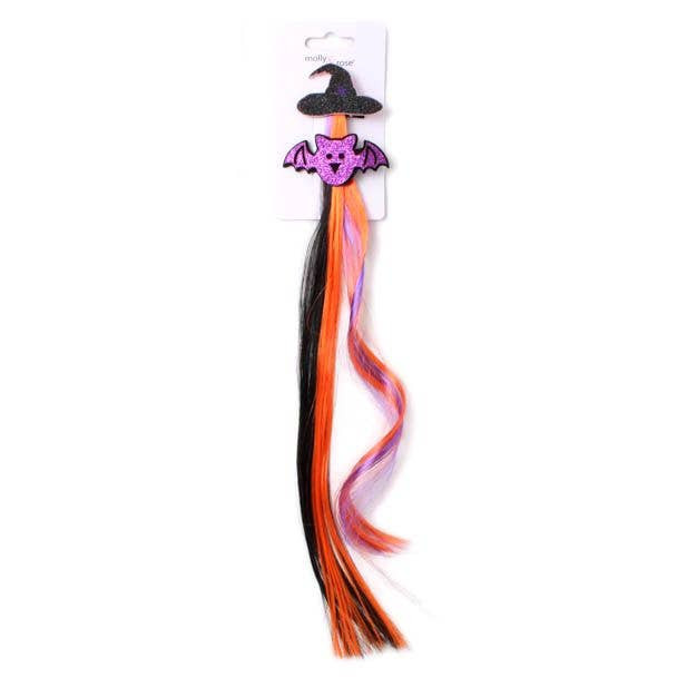 2 Halloween Hair Clips With Synthetic Hair