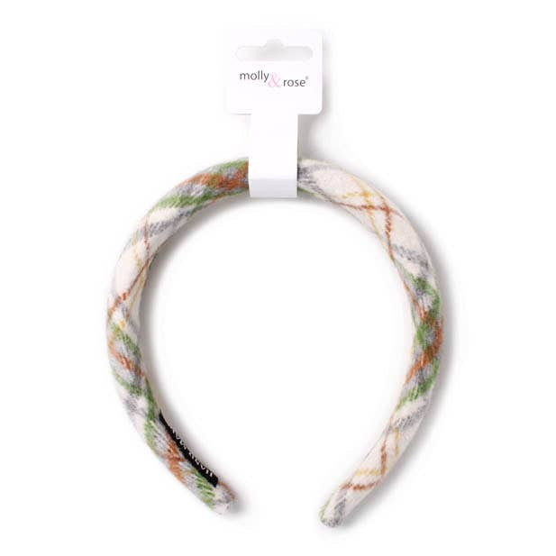 Check Fabric Aliceband