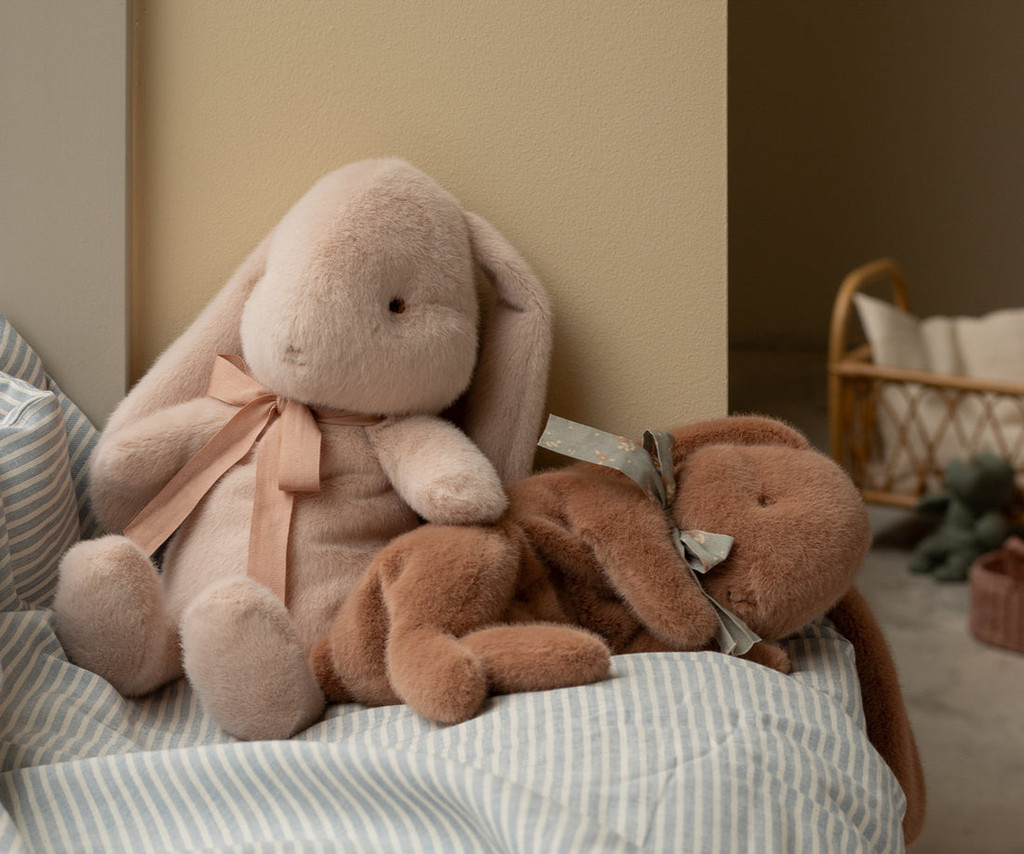 Maileg Small Sleeping Bunny - Soft Brown