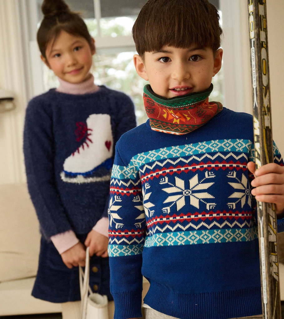 Winter Fair Isle Crew Neck Sweater