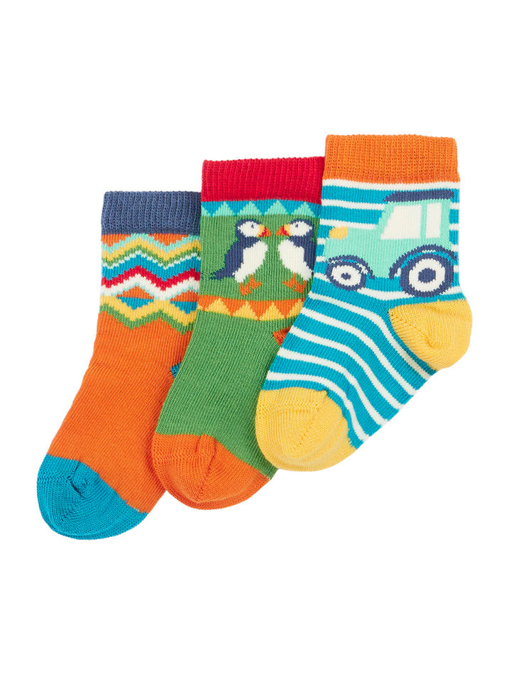 Little Socks 3 Pack - Farm Fair Isle