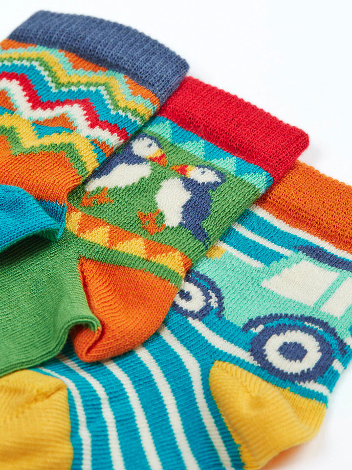 Little Socks 3 Pack - Farm Fair Isle