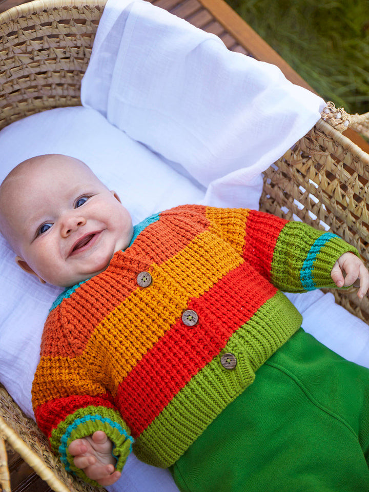 Cuddly Cardigan - Highland Rainbow