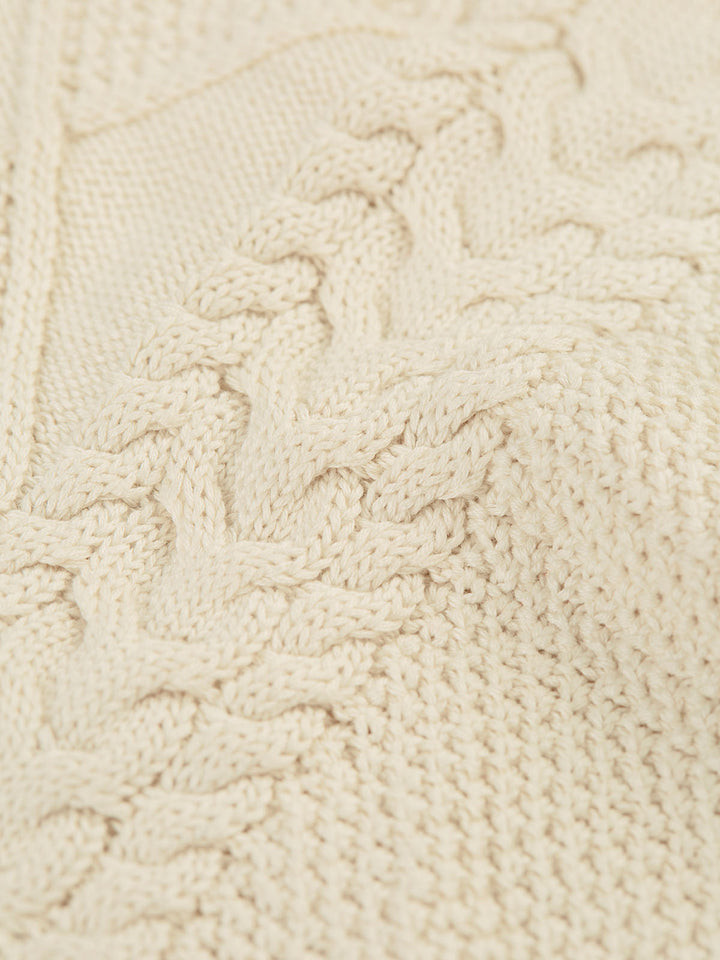 Clyde Cable Knit Jumper - Natural / Highlands
