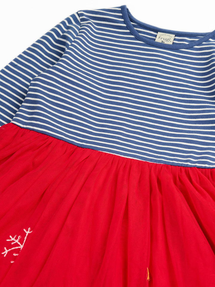Emmie Skater Dress - Navy Stripe / Robin
