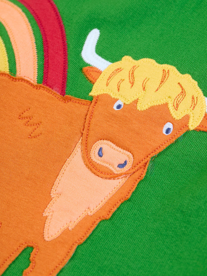 Pippa Pinafore Outfit -  Palm/Highland Cow